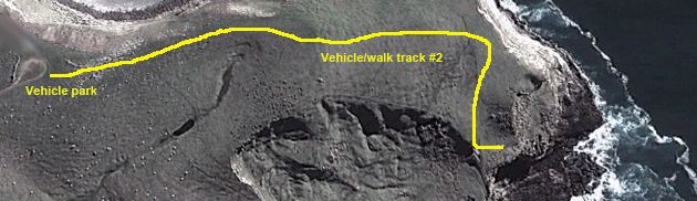 Access walk to seal breeding area