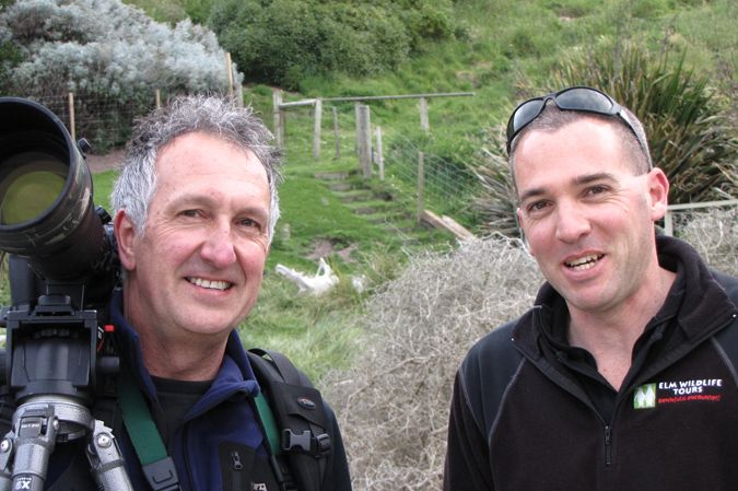 Mark Carwardine with Elm Senior guide Shaun McConkey (Msc)